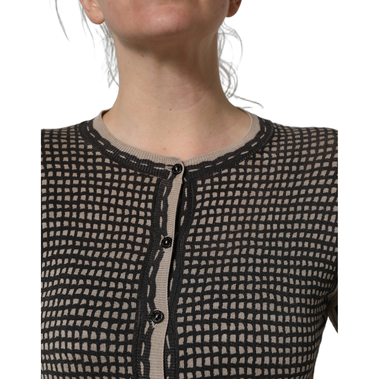 Black Floral Lace ButtonDownCardigan Sweater