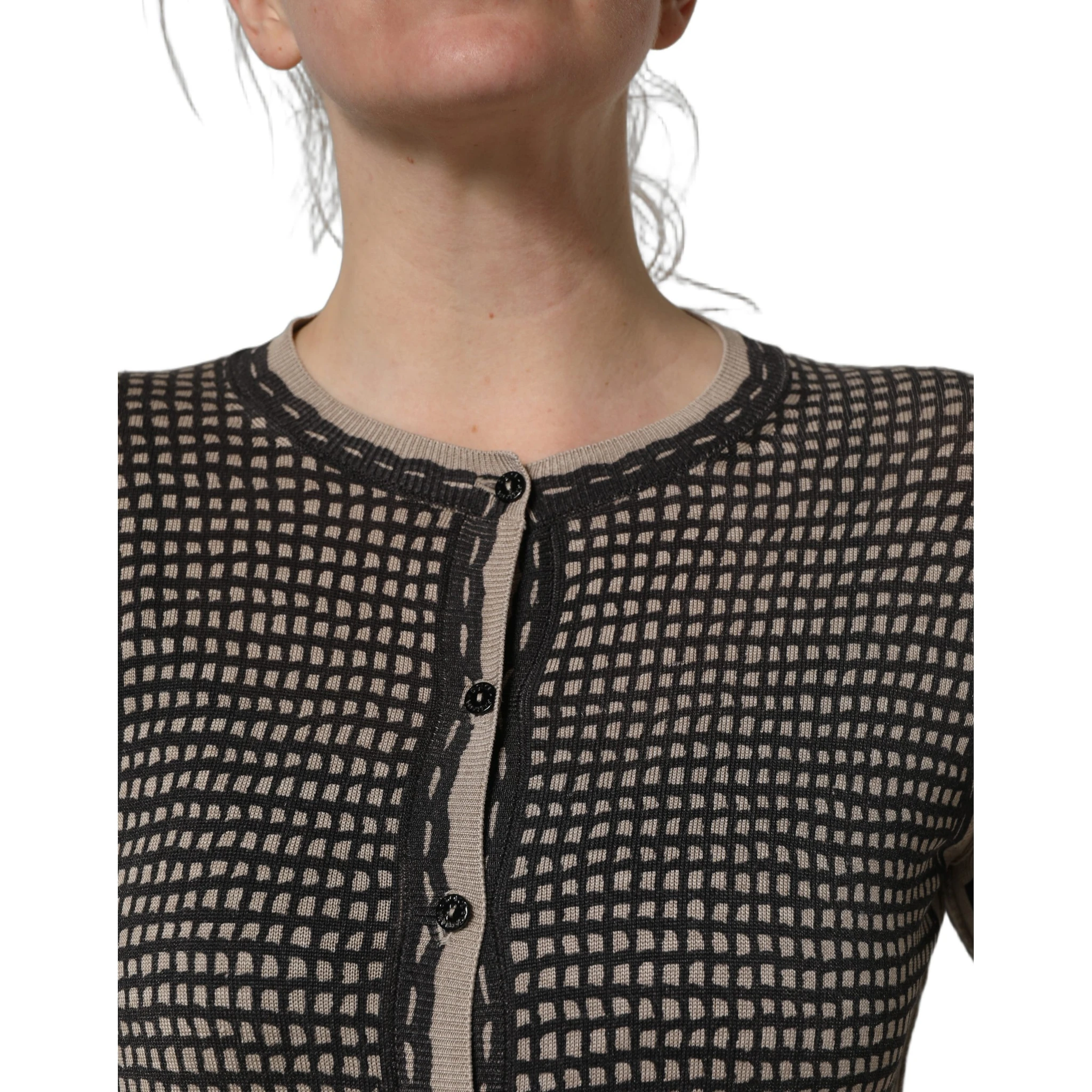 Black Floral Lace ButtonDownCardigan Sweater