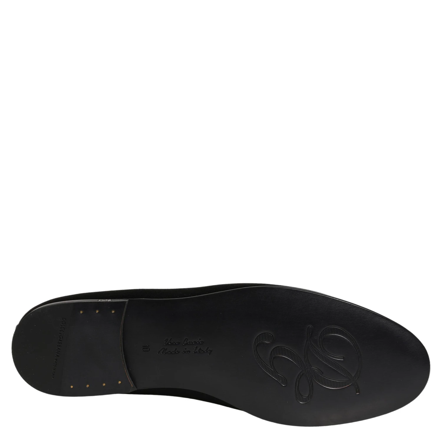 Black Satin Logo Slip On Flats Loafers Shoes