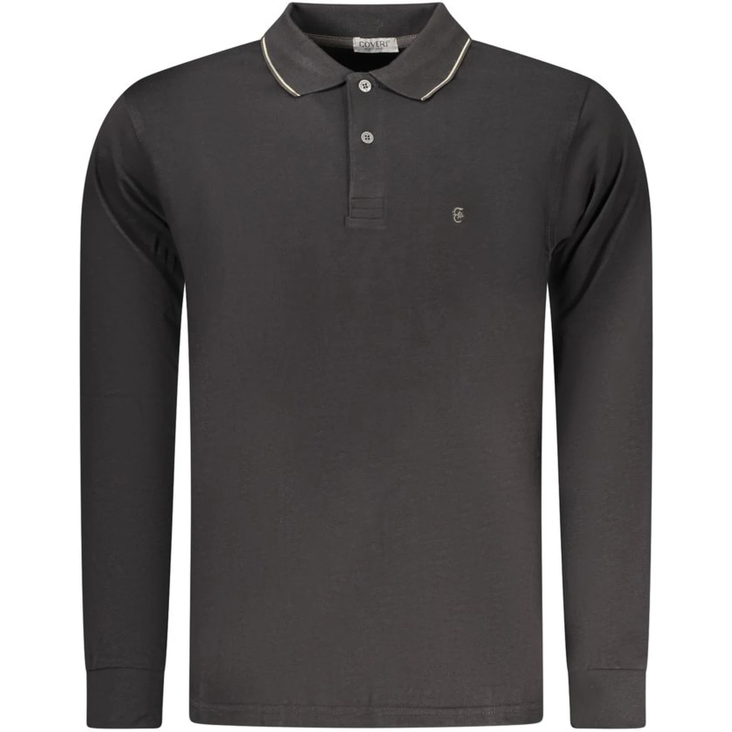Black Cotton Mens Polo Shirt
