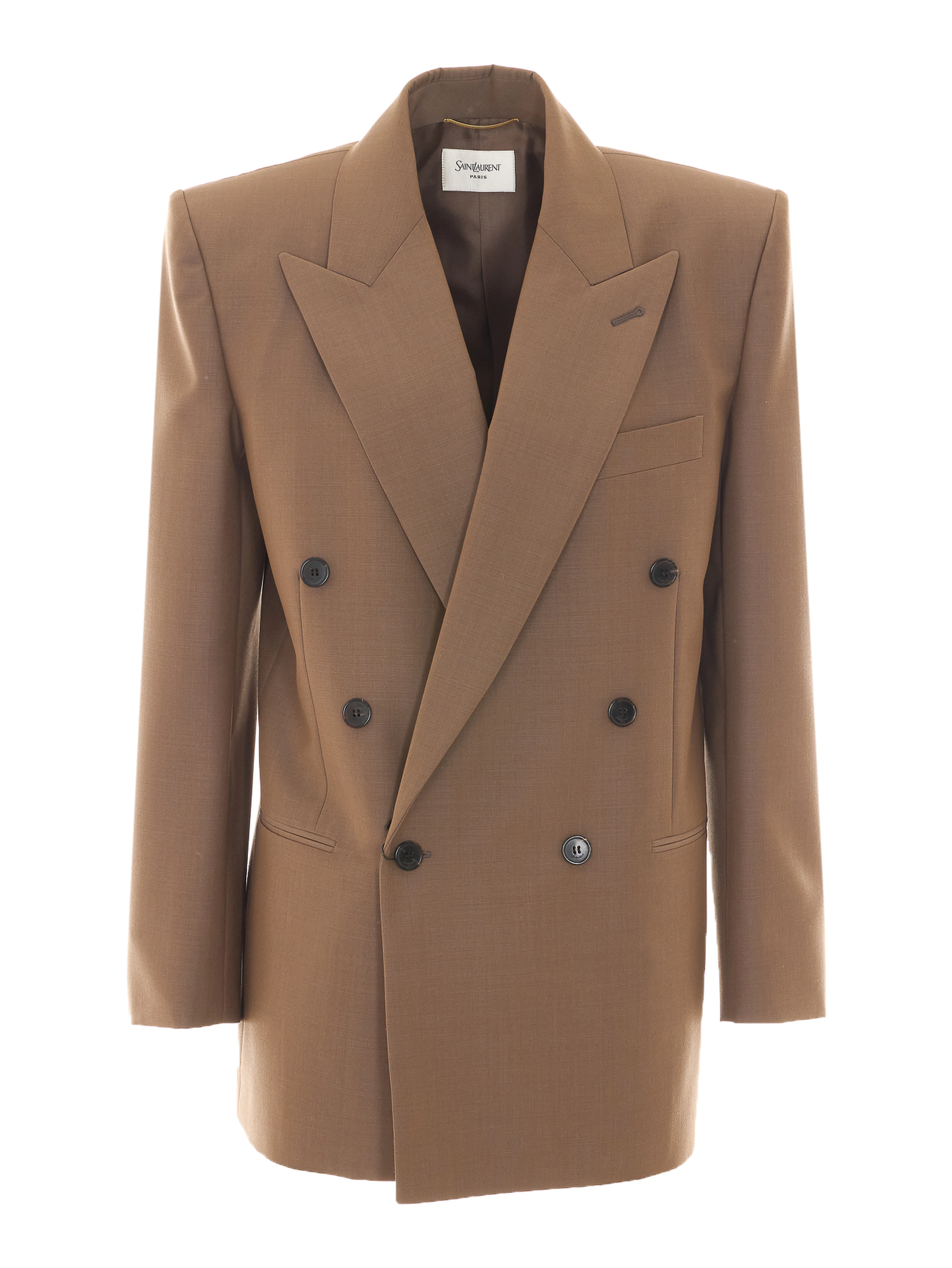 Saint Laurent Jackets Beige