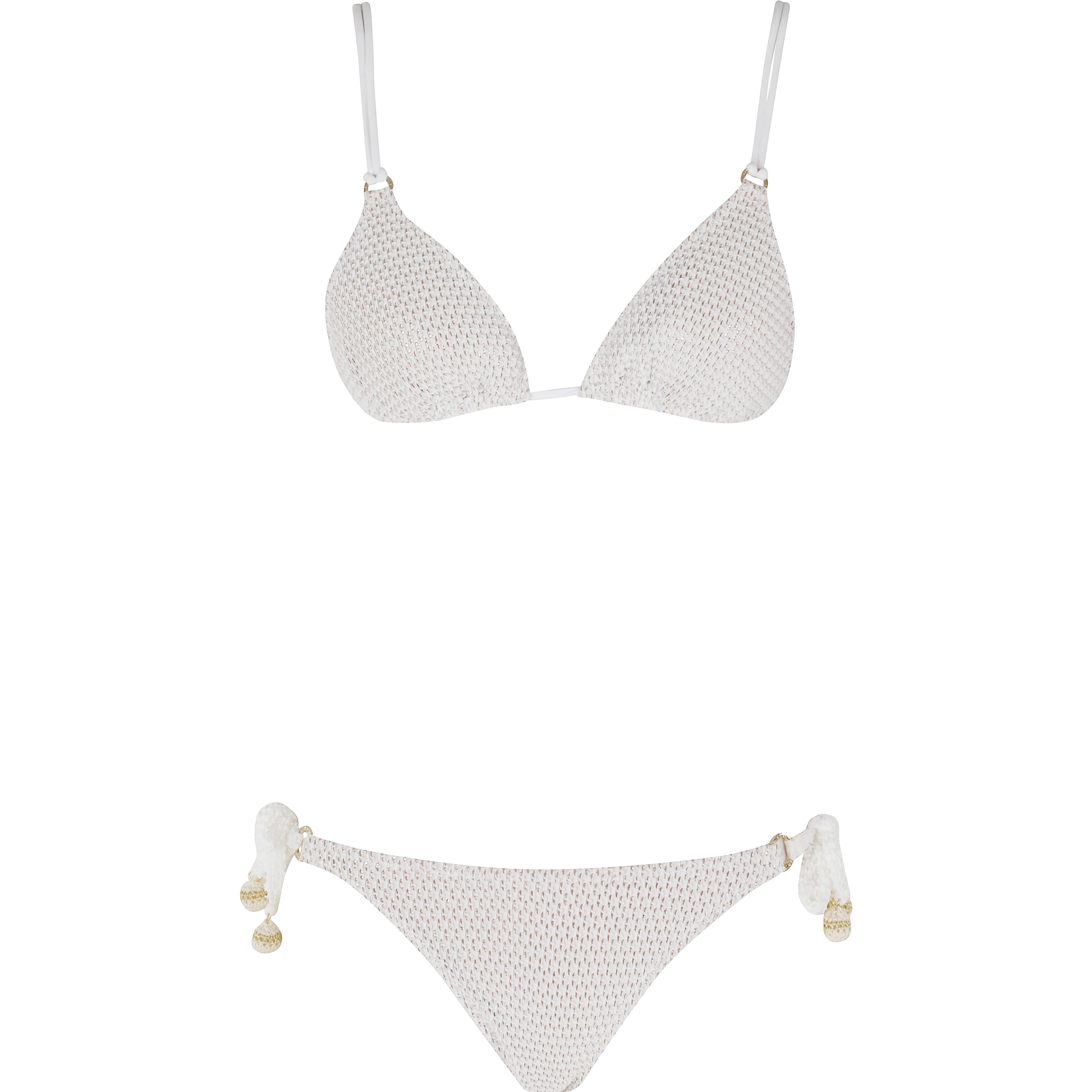 BIKINI TRIANGOLO LAME CROCHET