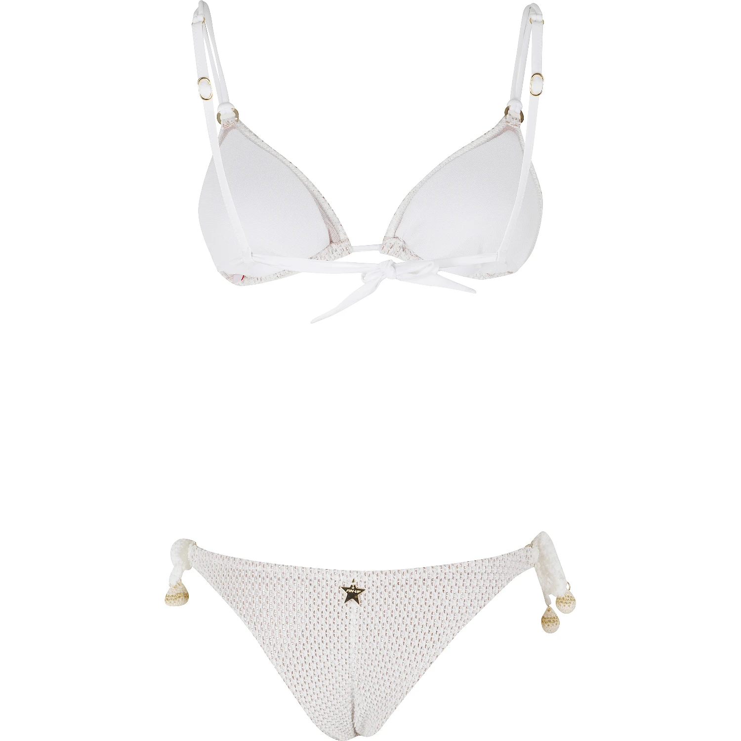 BIKINI TRIANGOLO LAME CROCHET
