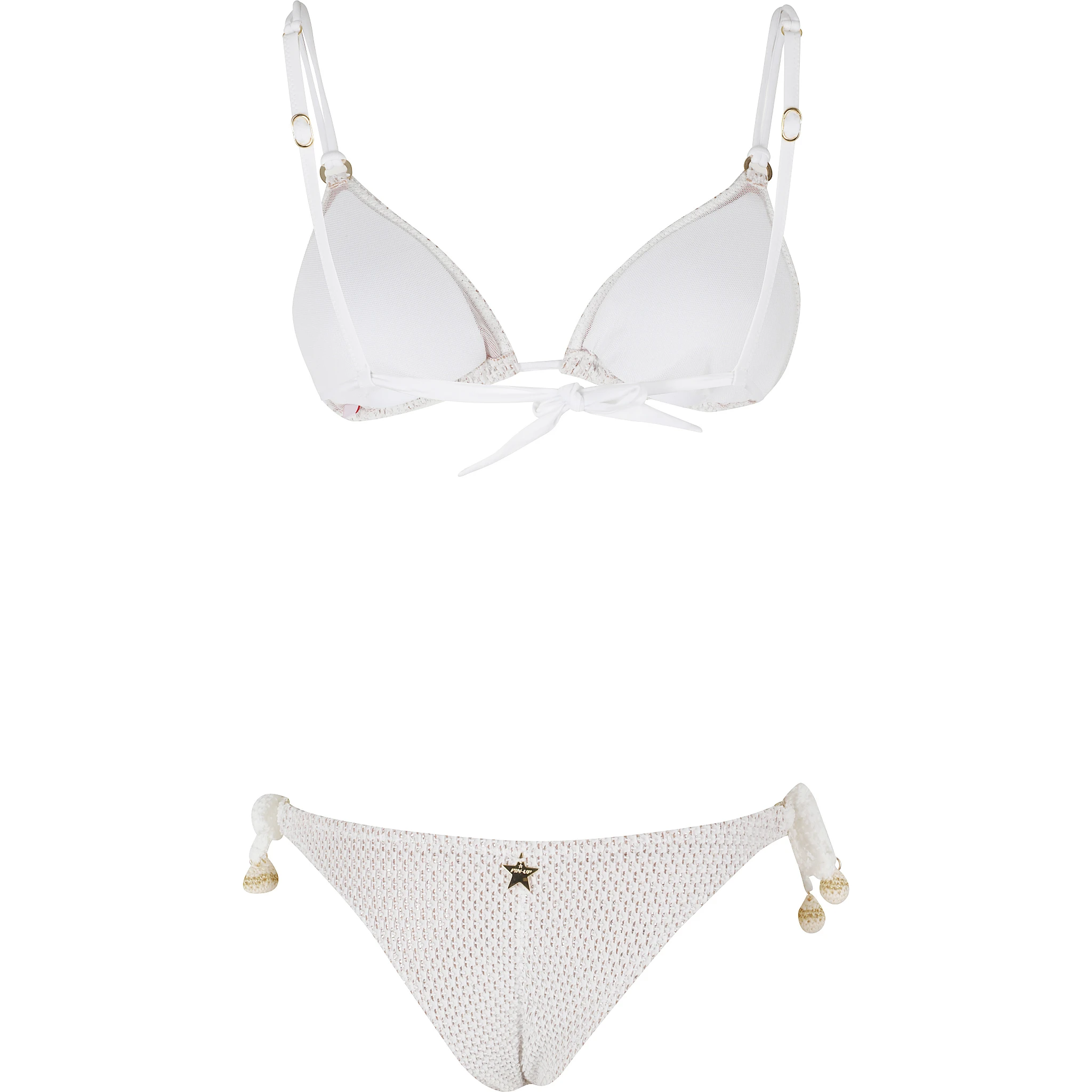 BIKINI TRIANGOLO LAME CROCHET