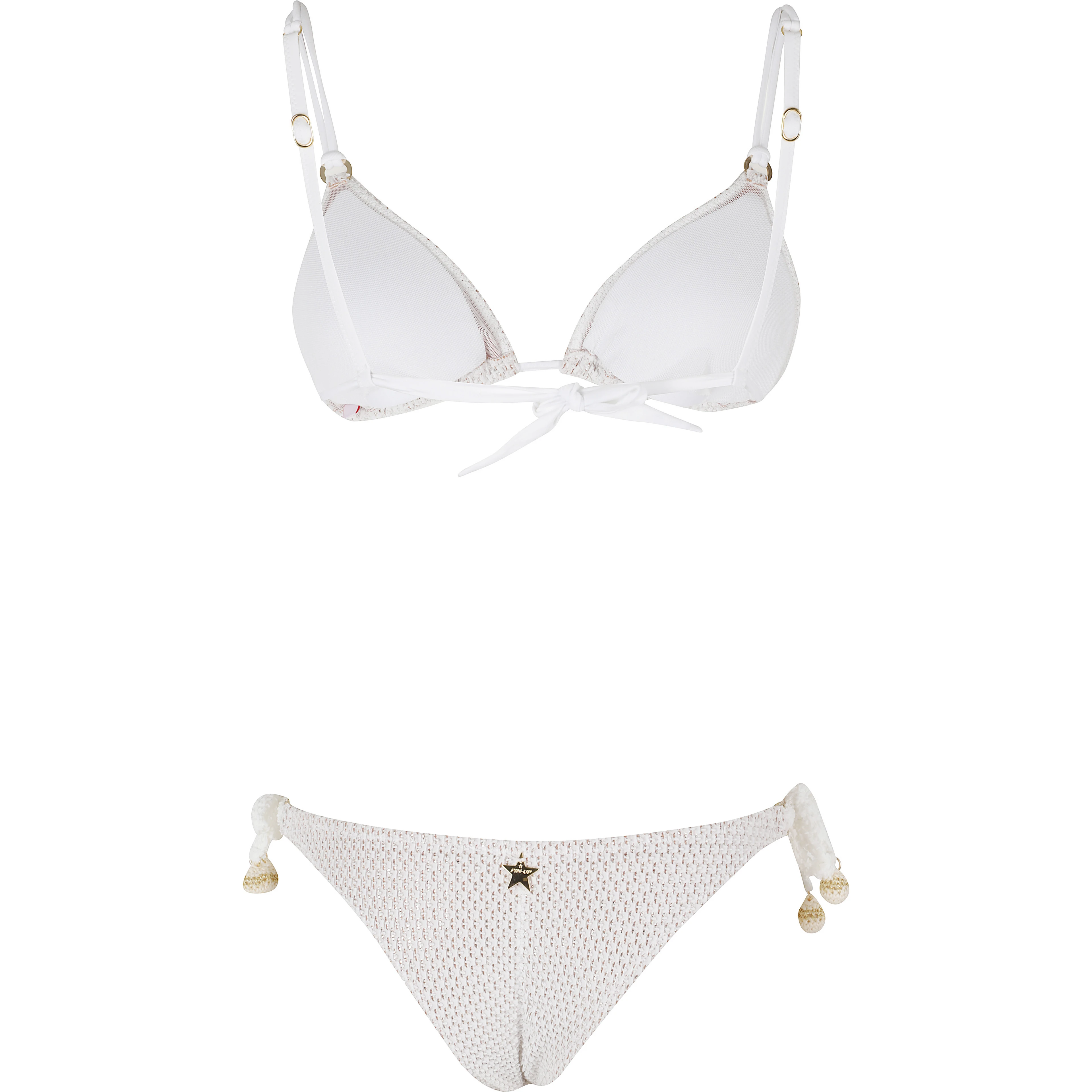 BIKINI TRIANGOLO LAME CROCHET