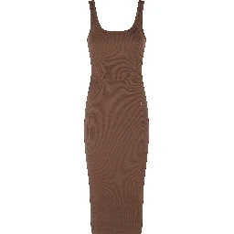 RIB MIDI DRESS