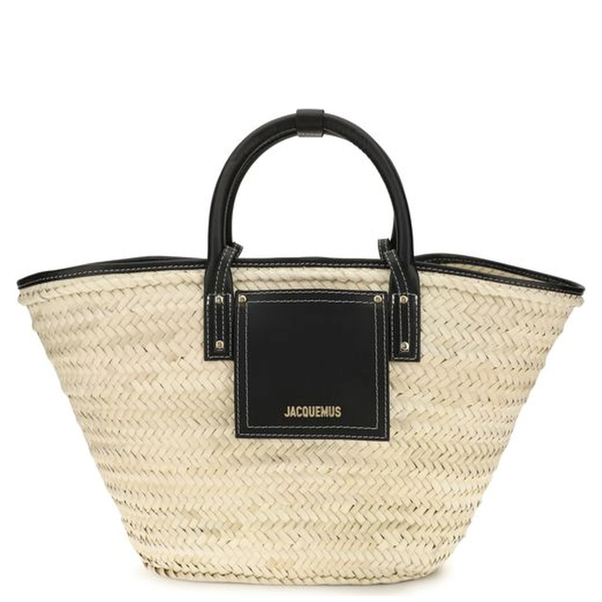 Beige Raffia Handbag