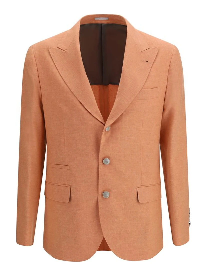 Orange Wool Oves Aries Blazer