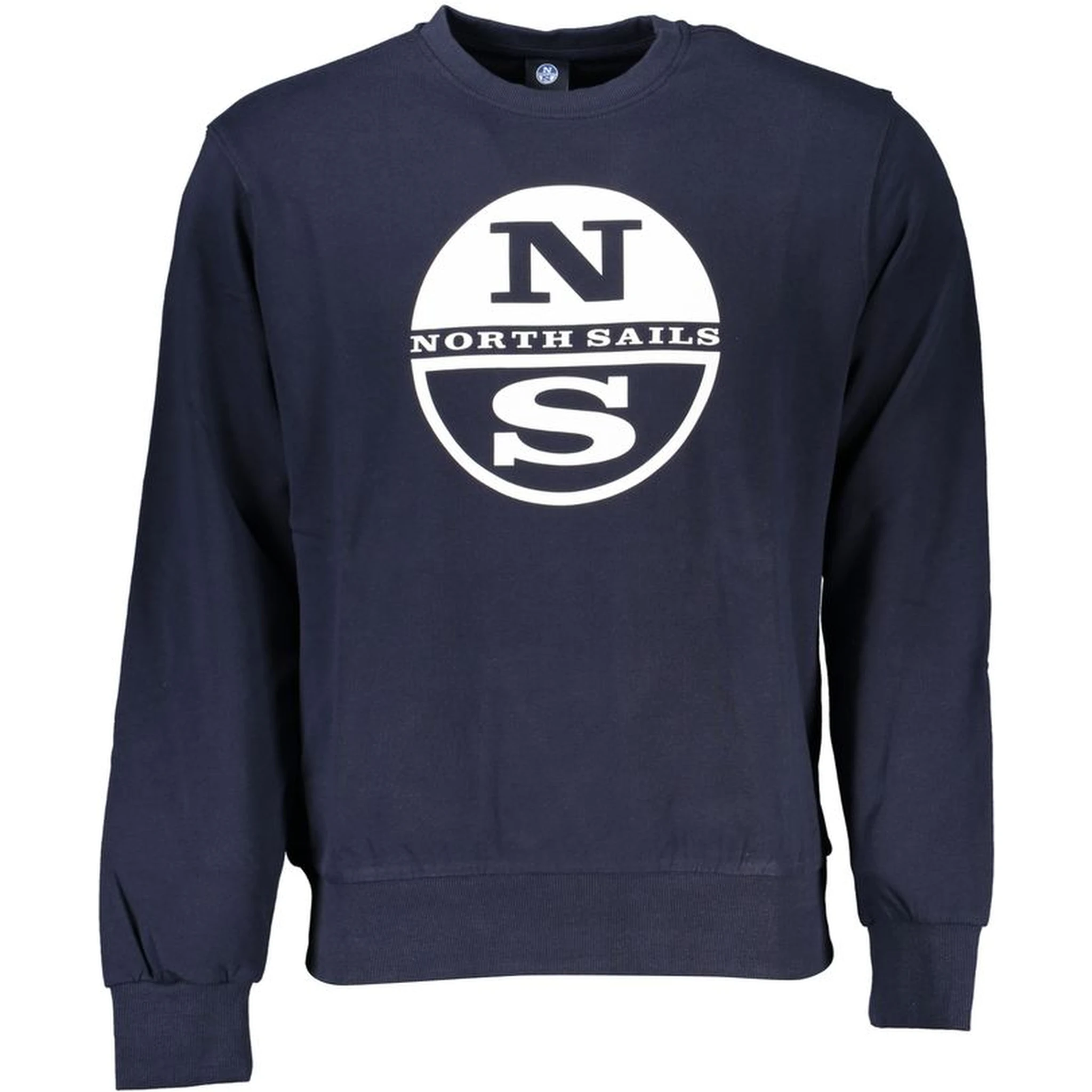 Blue Cotton Men Sweater