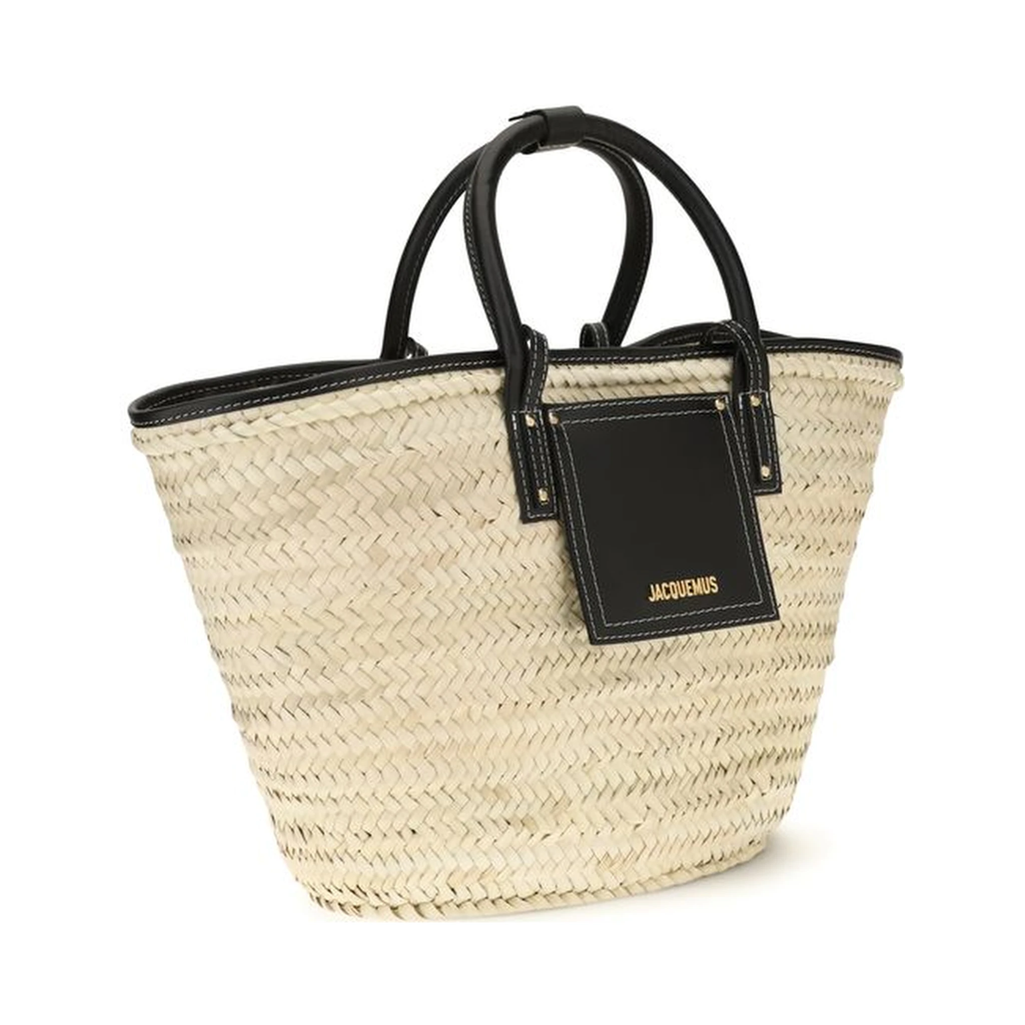 Beige Raffia Handbag