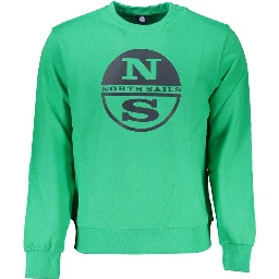 Green Cotton Men Sweater