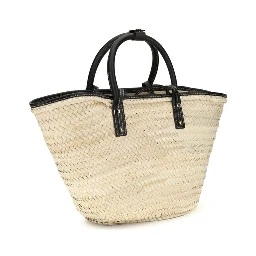 Beige Raffia Handbag