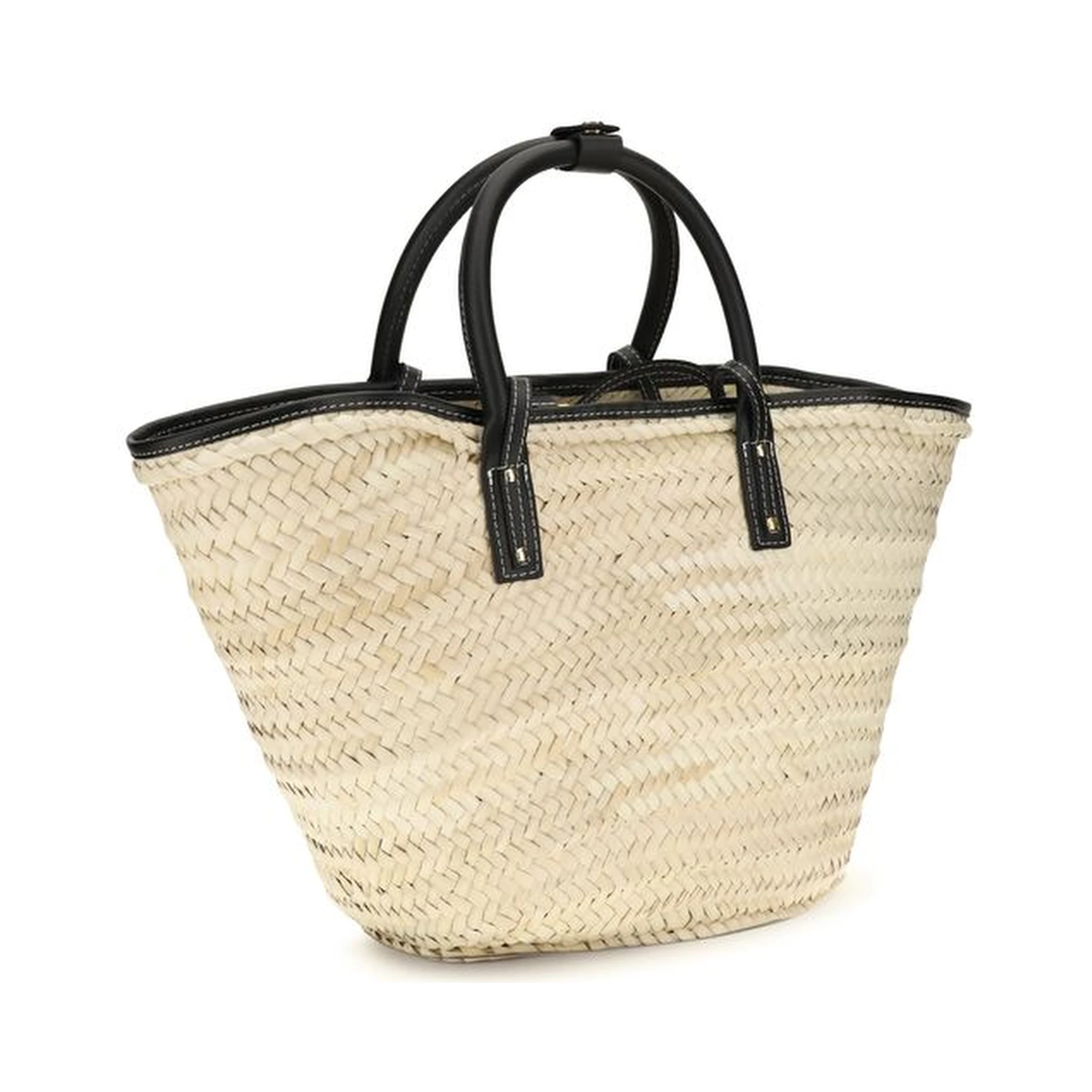 Beige Raffia Handbag