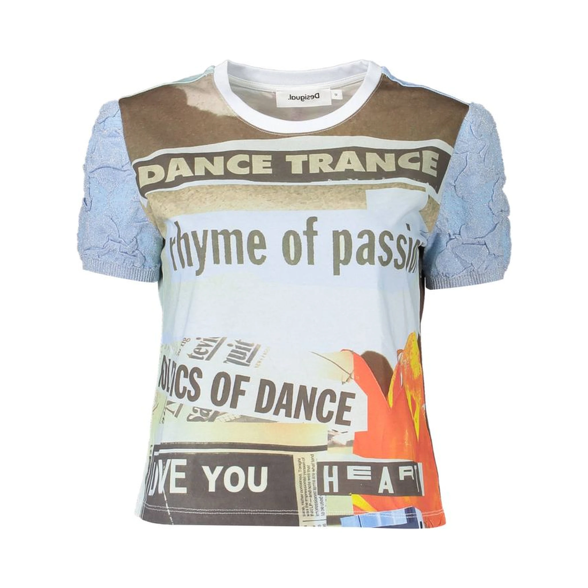 Azzurro Cotton Women T-Shirt
