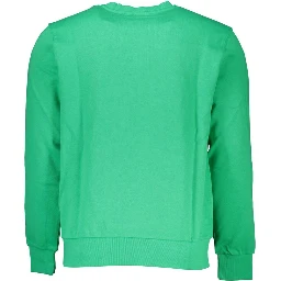Green Cotton Men Sweater