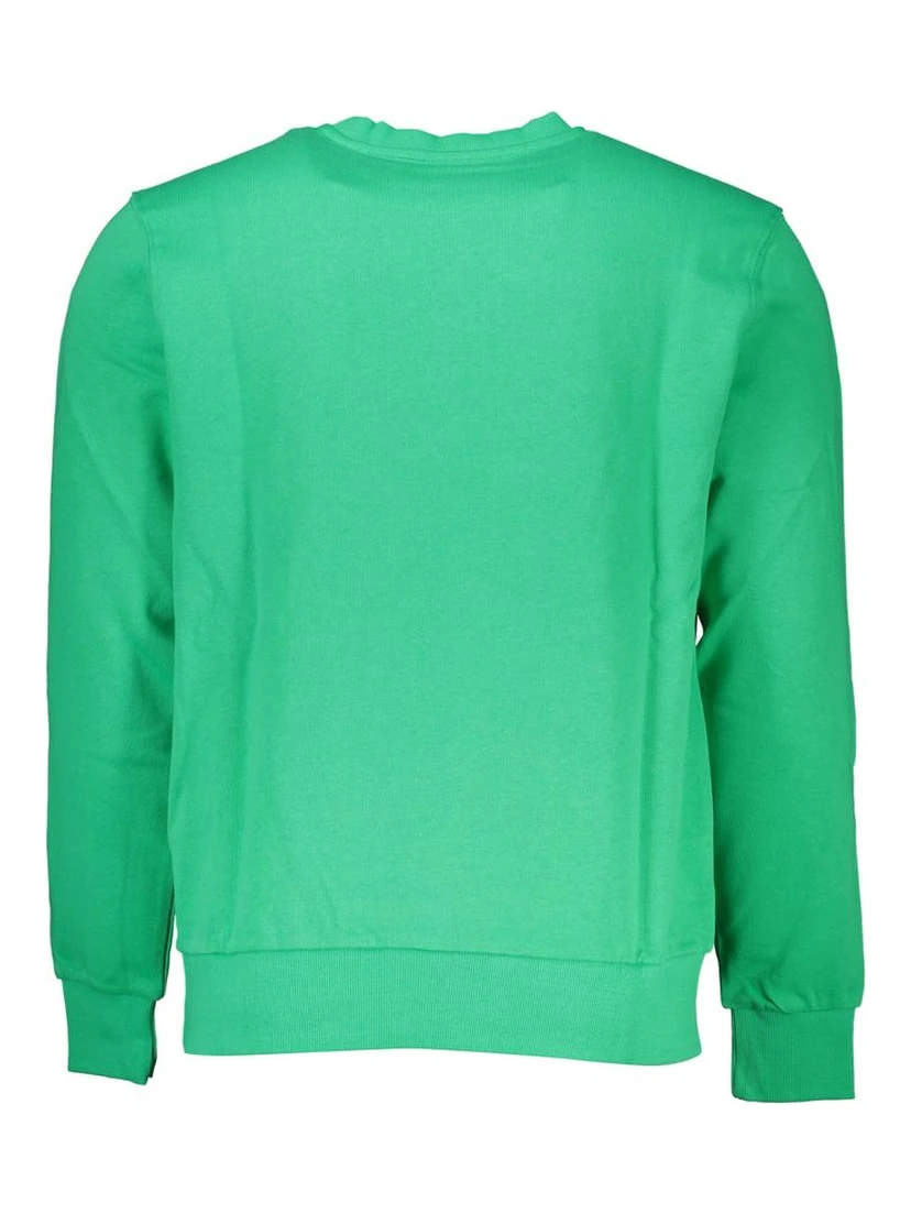 Green Cotton Men Sweater