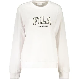White Cotton Women's Sweatshirt