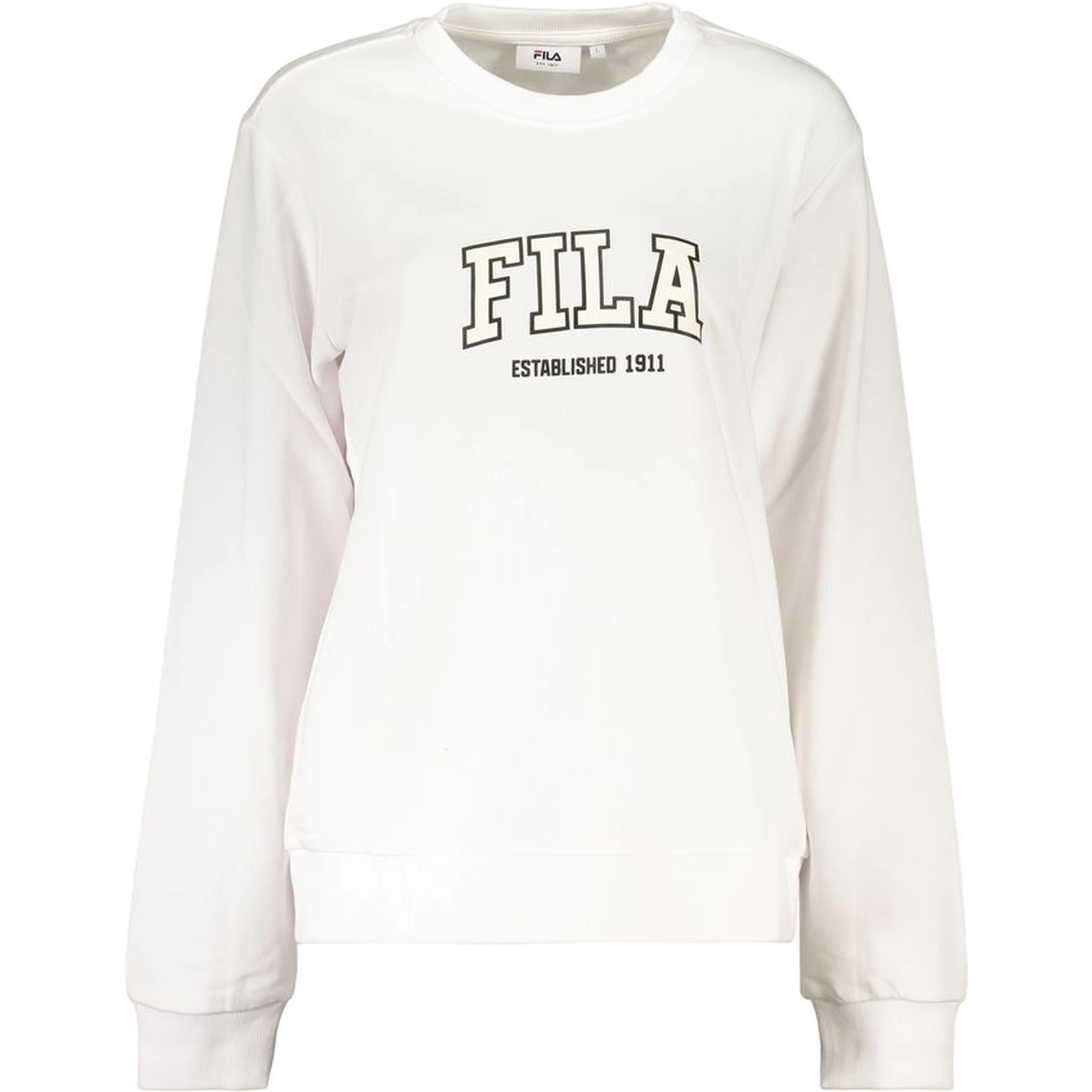 White Cotton Women's Sweatshirt