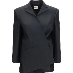 Black Wool Oves Aries Full-Length Jacket