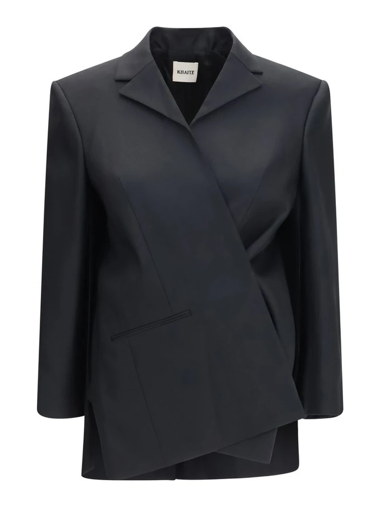 Black Wool Oves Aries Full-Length Jacket