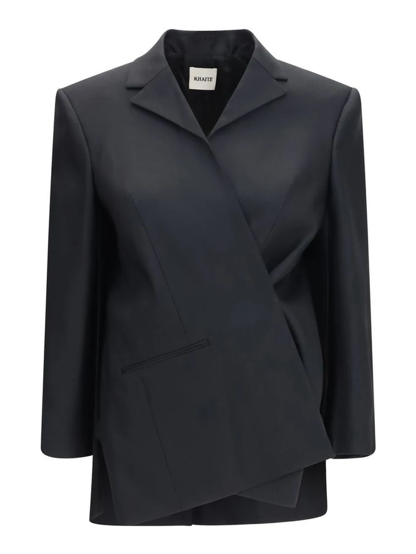 Black Wool Oves Aries Full-Length Jacket
