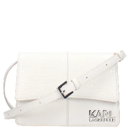 White Polyethylene Crossbody Bag