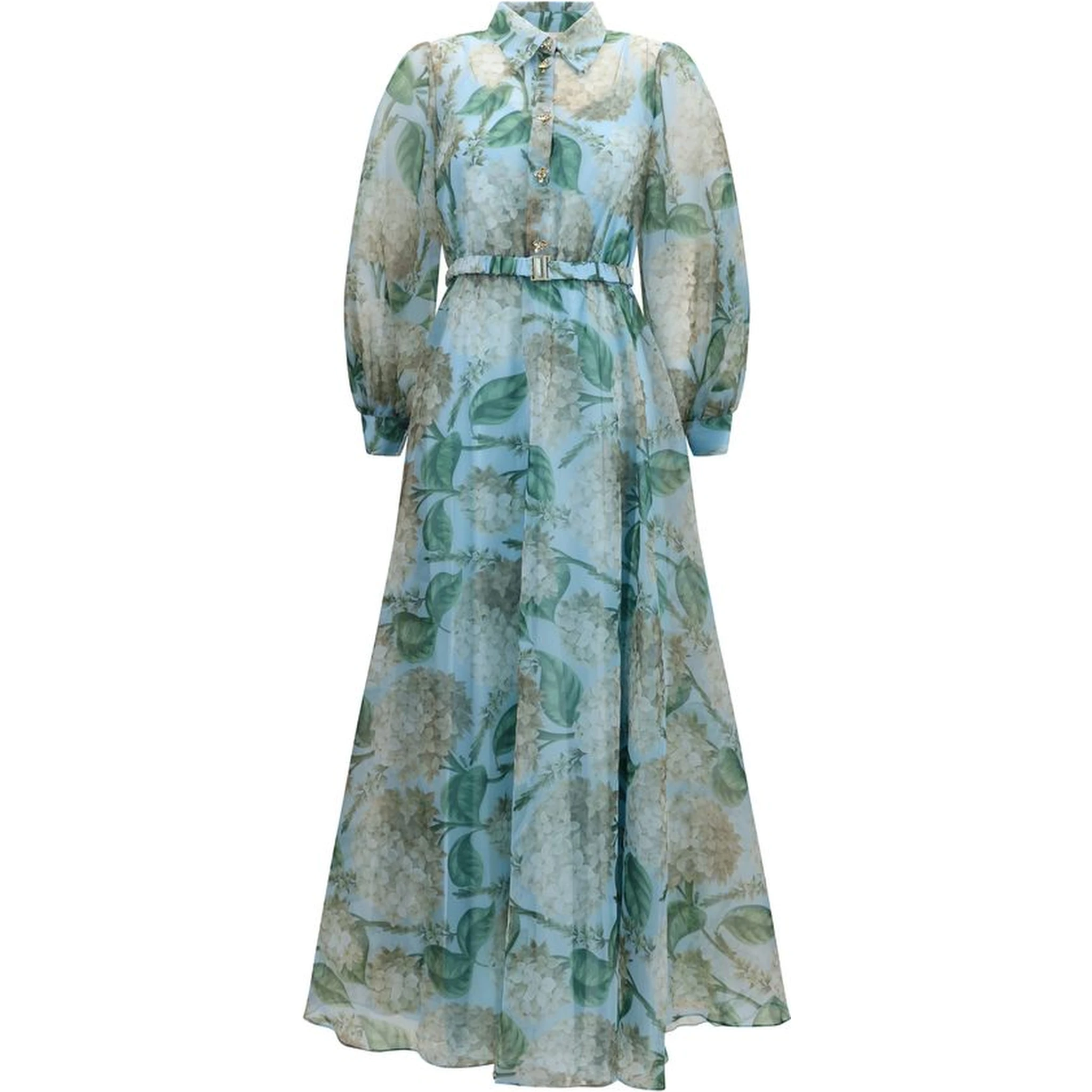 Blue Polyester Casual Dress