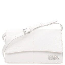 White Polyethylene Crossbody Bag
