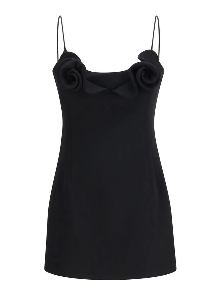 Black Wool Oves Aries Casual Dress