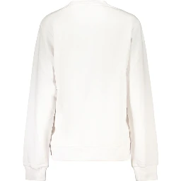 White Cotton Women's Sweatshirt