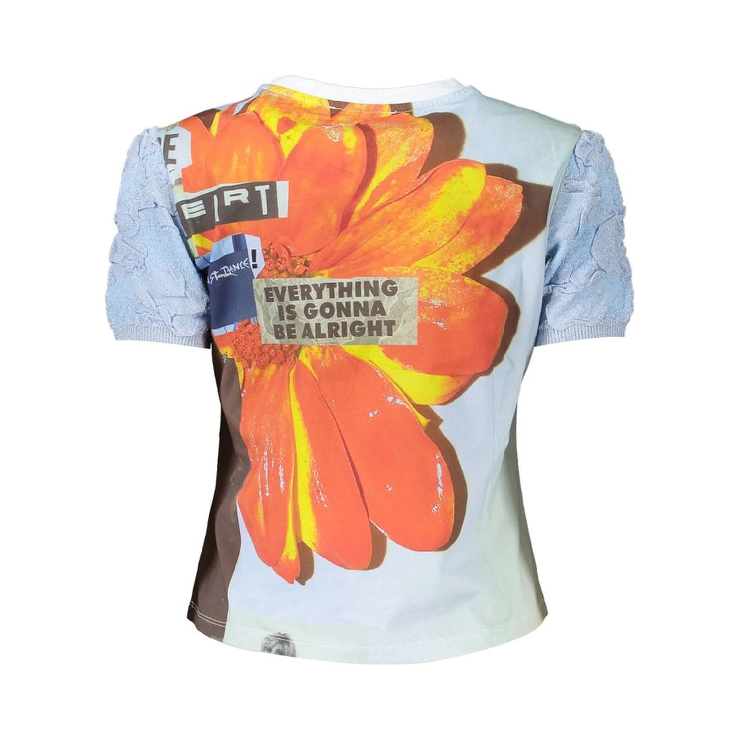 Azzurro Cotton Women T-Shirt