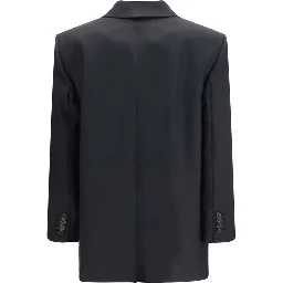 Black Wool Oves Aries Full-Length Jacket