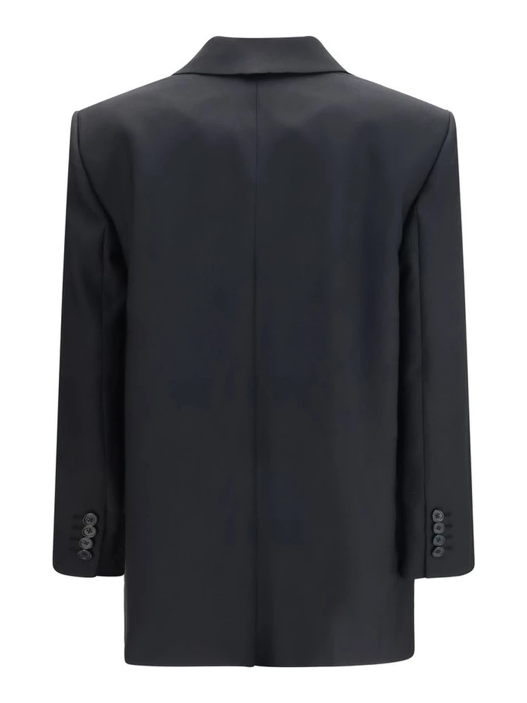 Black Wool Oves Aries Full-Length Jacket alternative