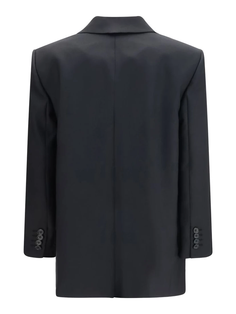 Black Wool Oves Aries Full-Length Jacket