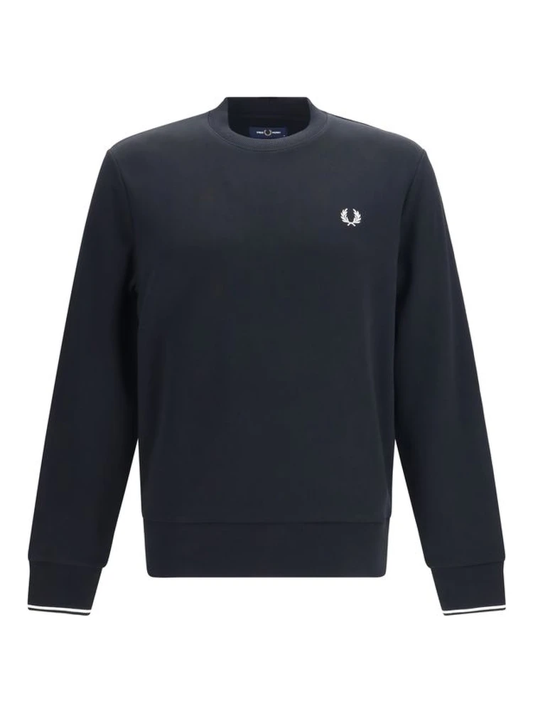 Black Cotton Sweatshirt