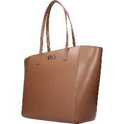 Brown Polyethylene Shoulder Bag