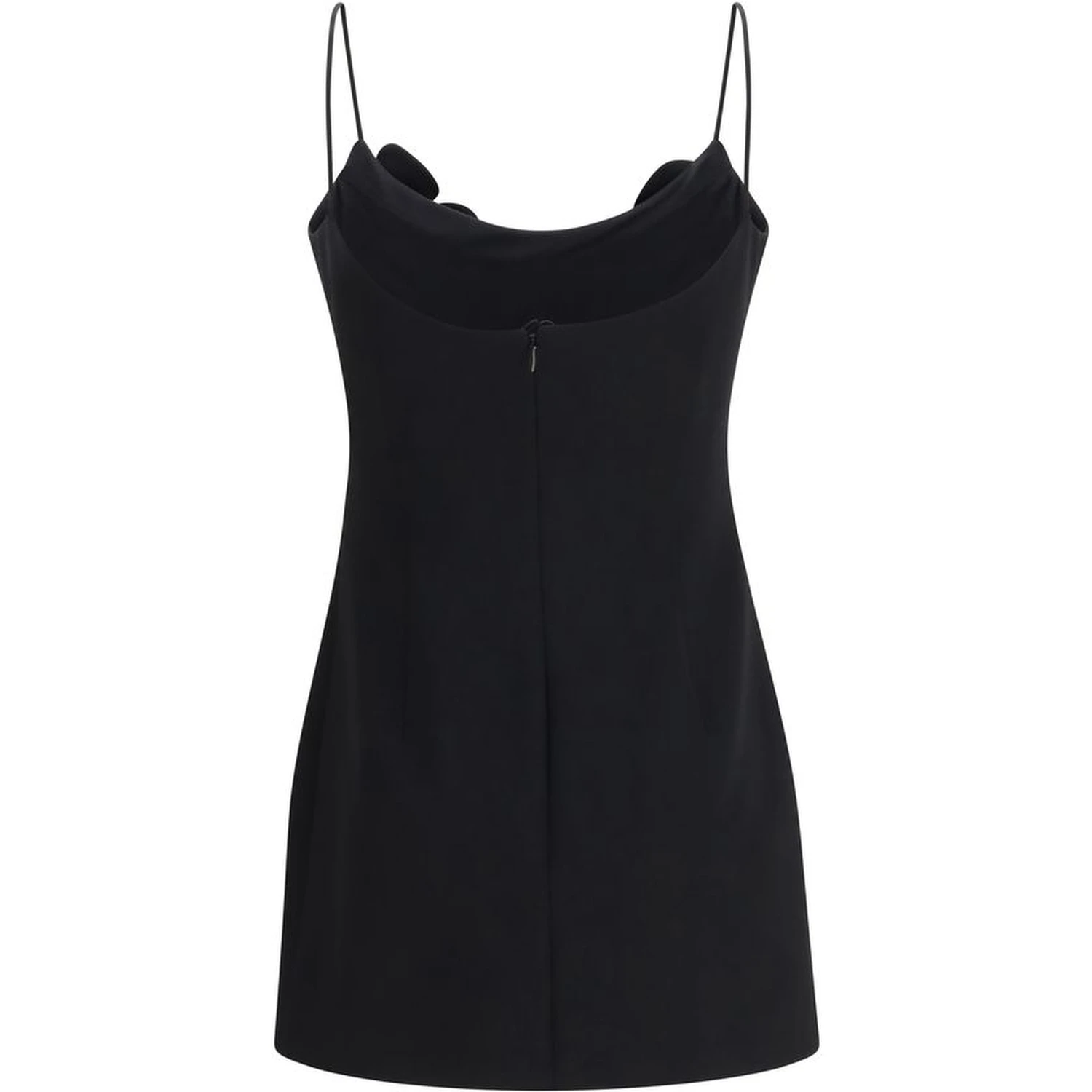 Black Wool Oves Aries Casual Dress