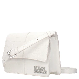 White Polyethylene Crossbody Bag