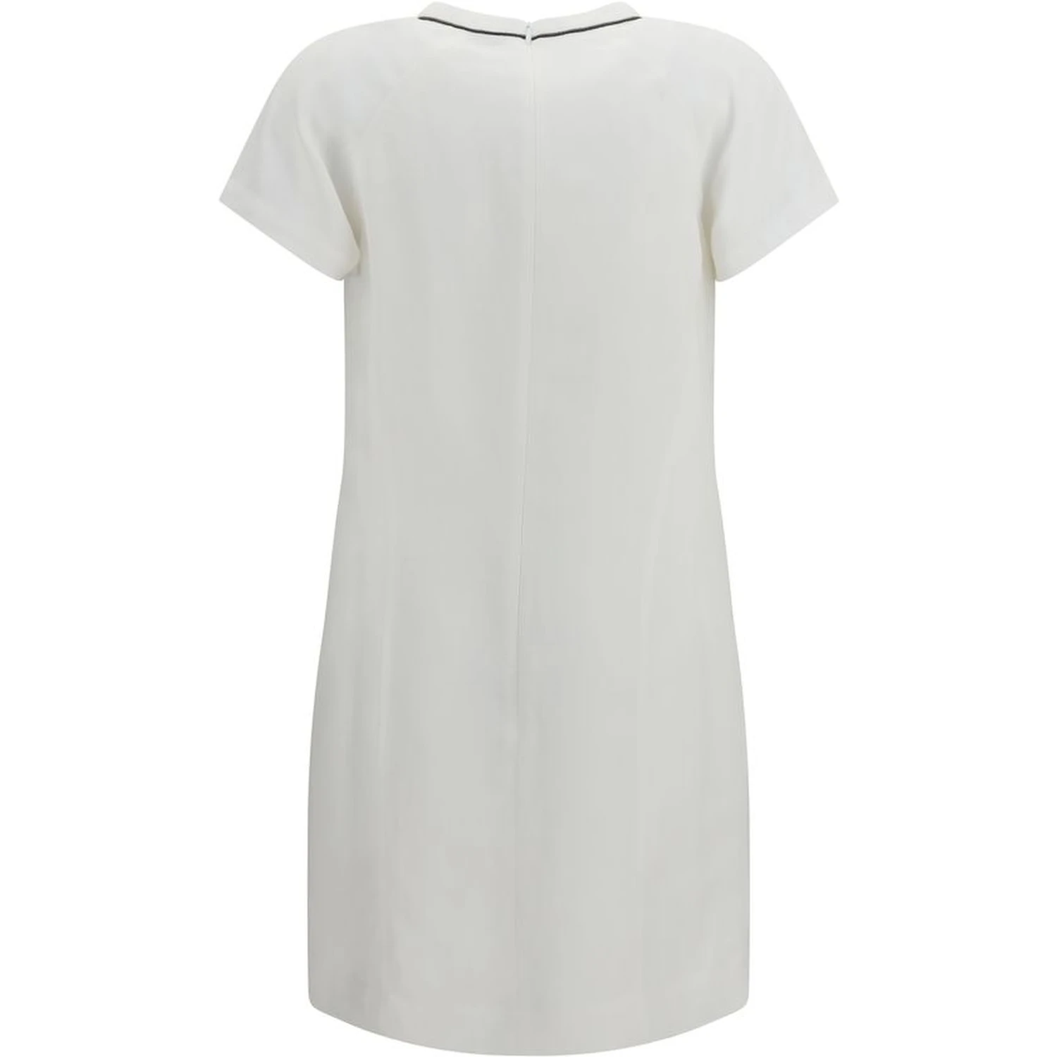 White Viscose Casual Dress