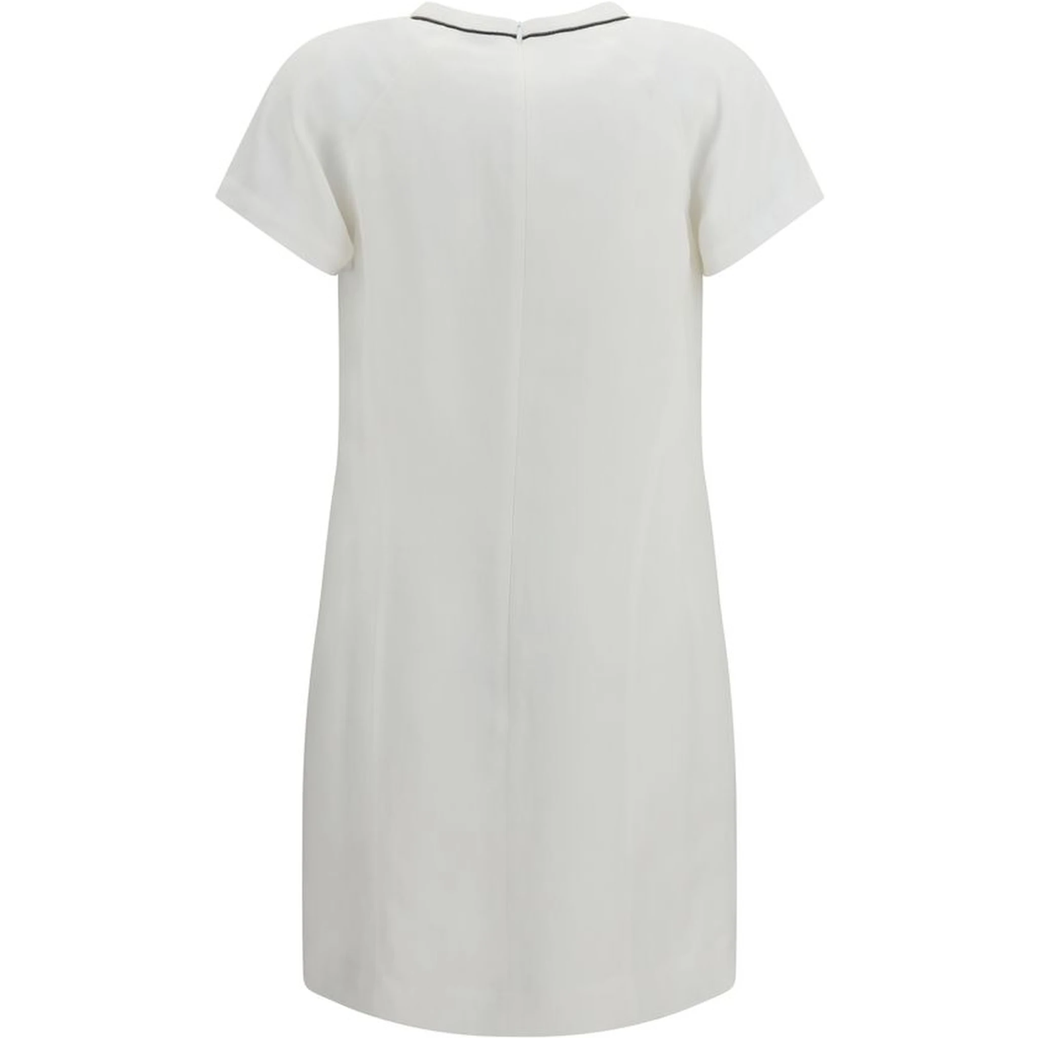 White Viscose Casual Dress