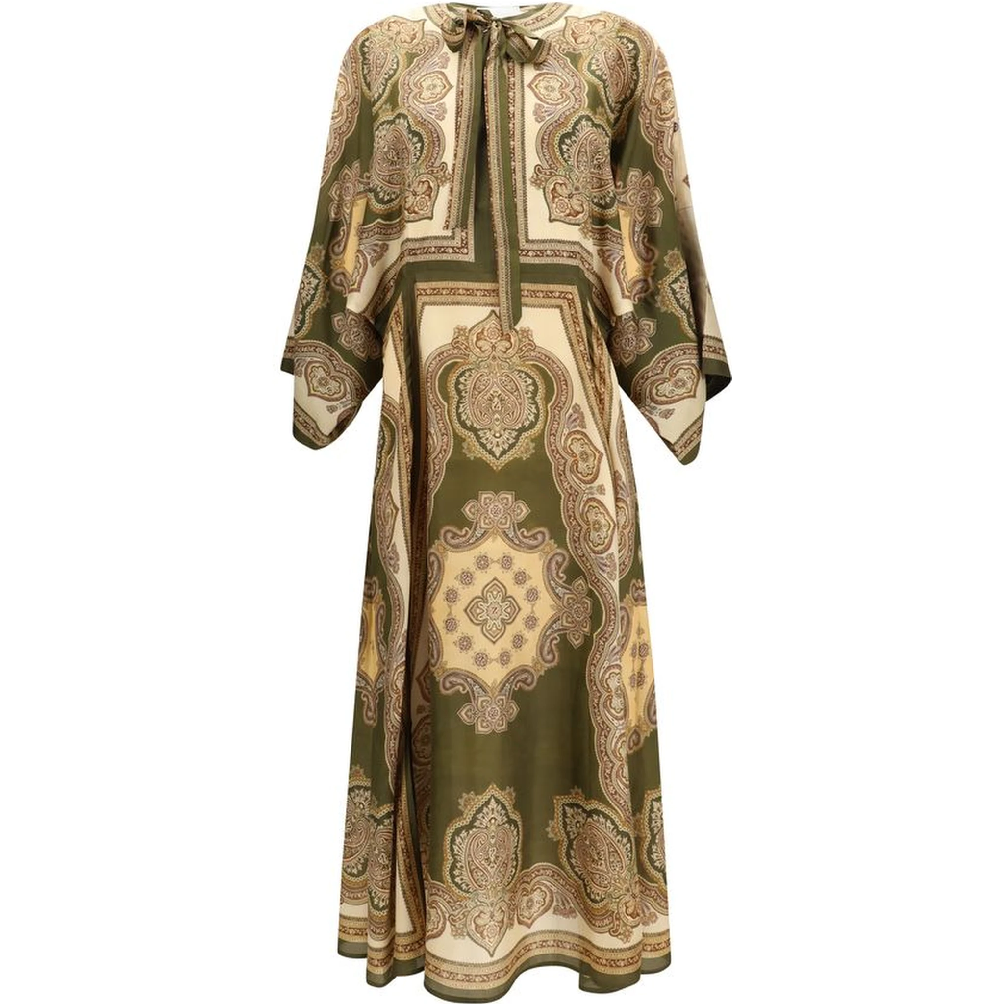 Multicolor Silk Casual Dress
