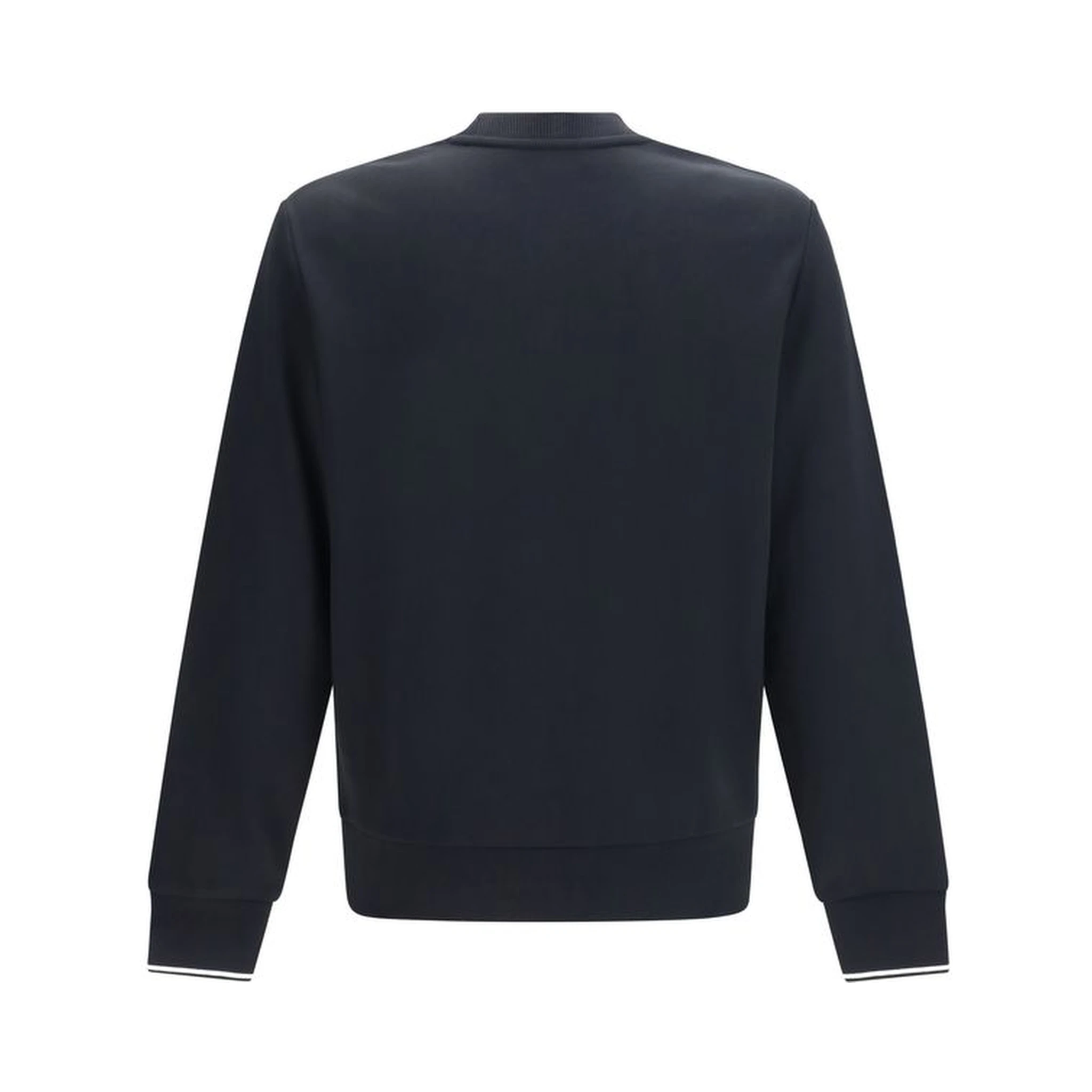 Black Cotton Sweatshirt