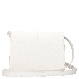 White Polyethylene Crossbody Bag
