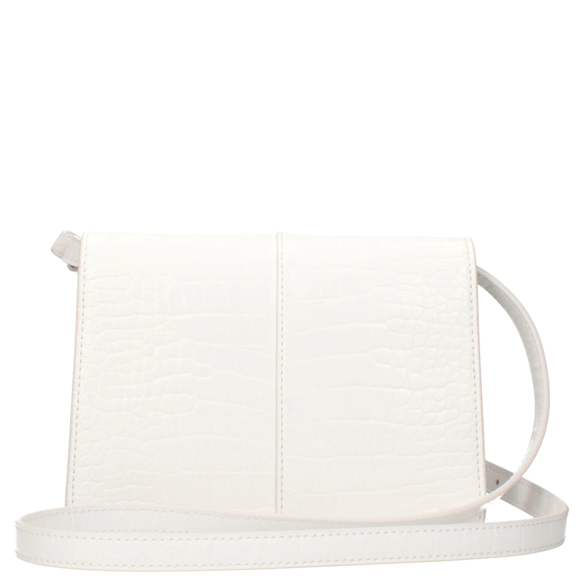 White Polyethylene Crossbody Bag