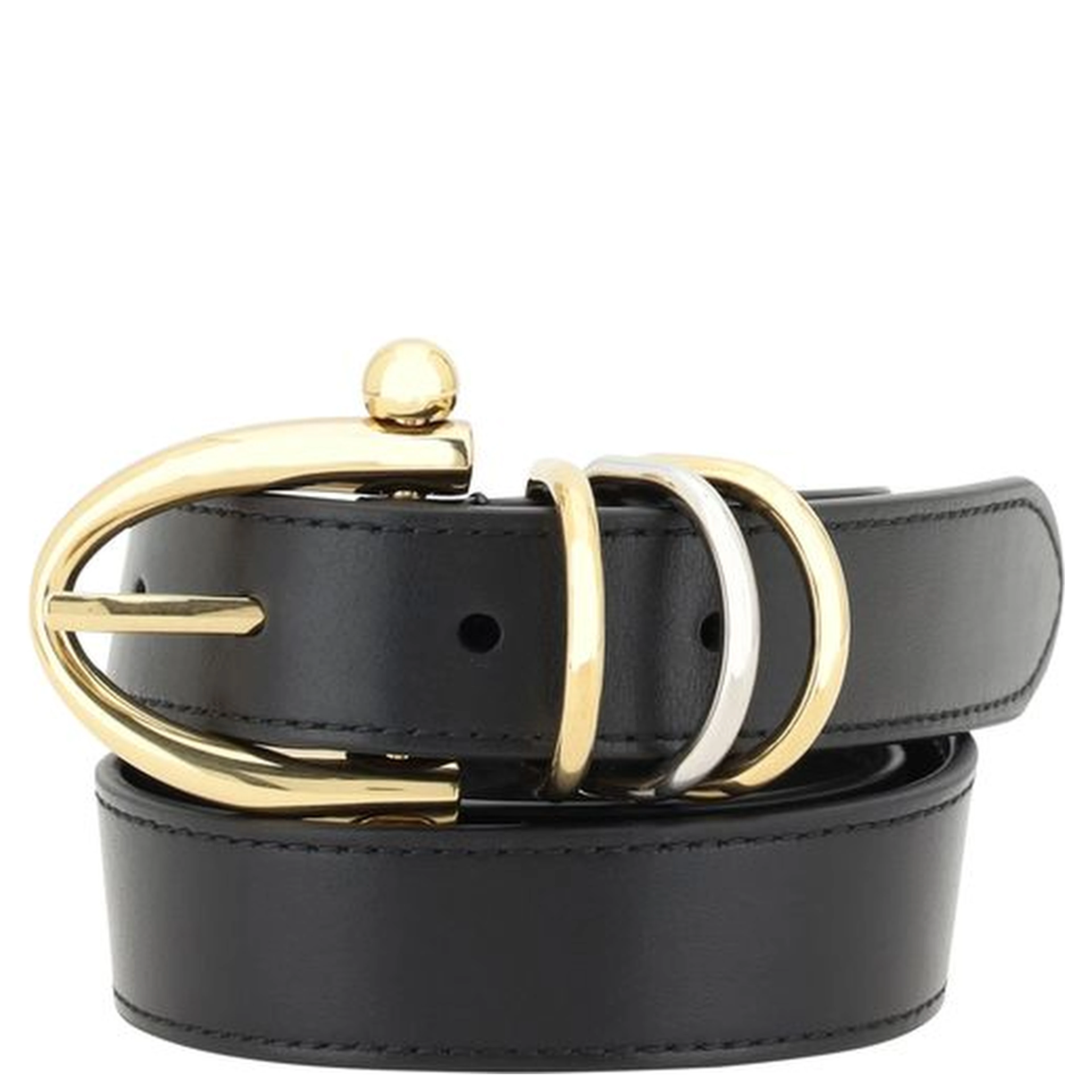 Black Calf Leather Bos Taurus Regular Belt