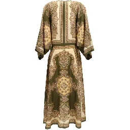 Multicolor Silk Casual Dress