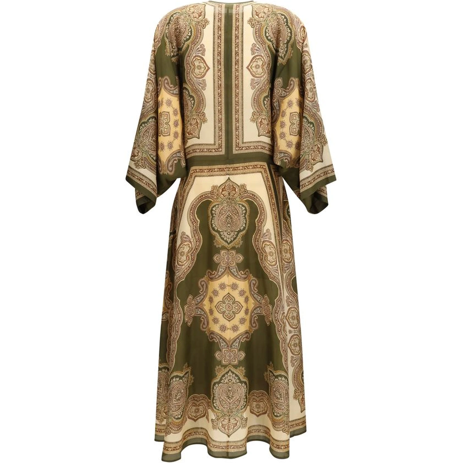 Multicolor Silk Casual Dress
