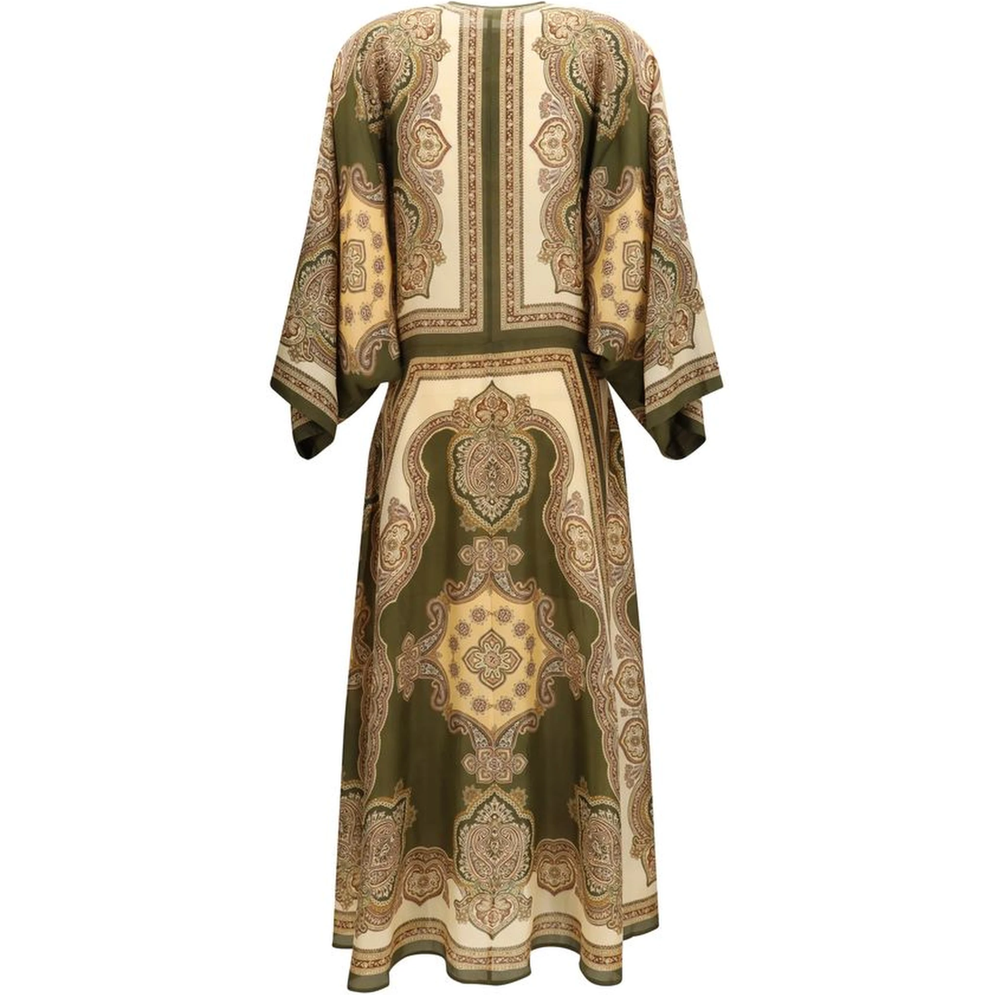 Multicolor Silk Casual Dress