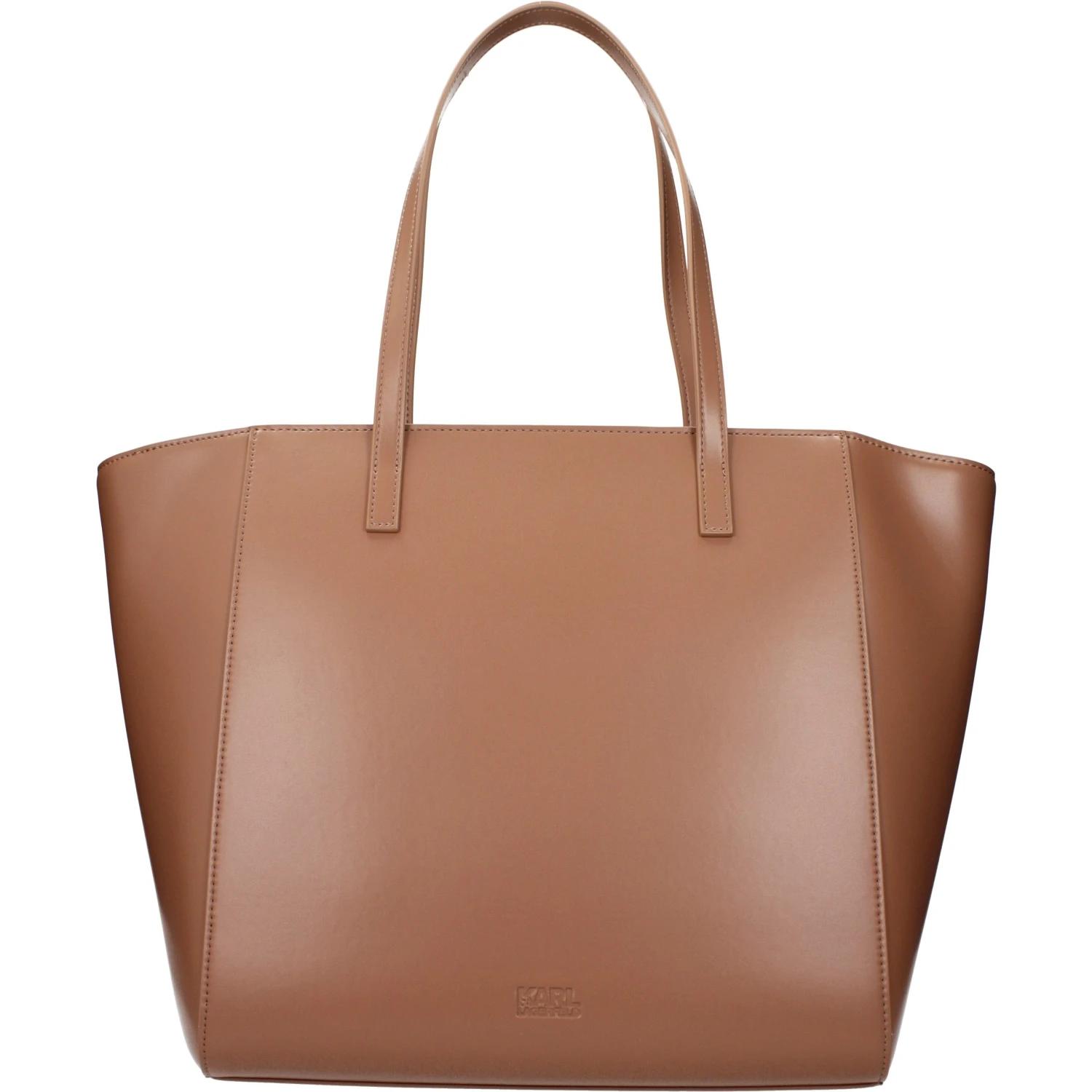 Brown Polyethylene Shoulder Bag
