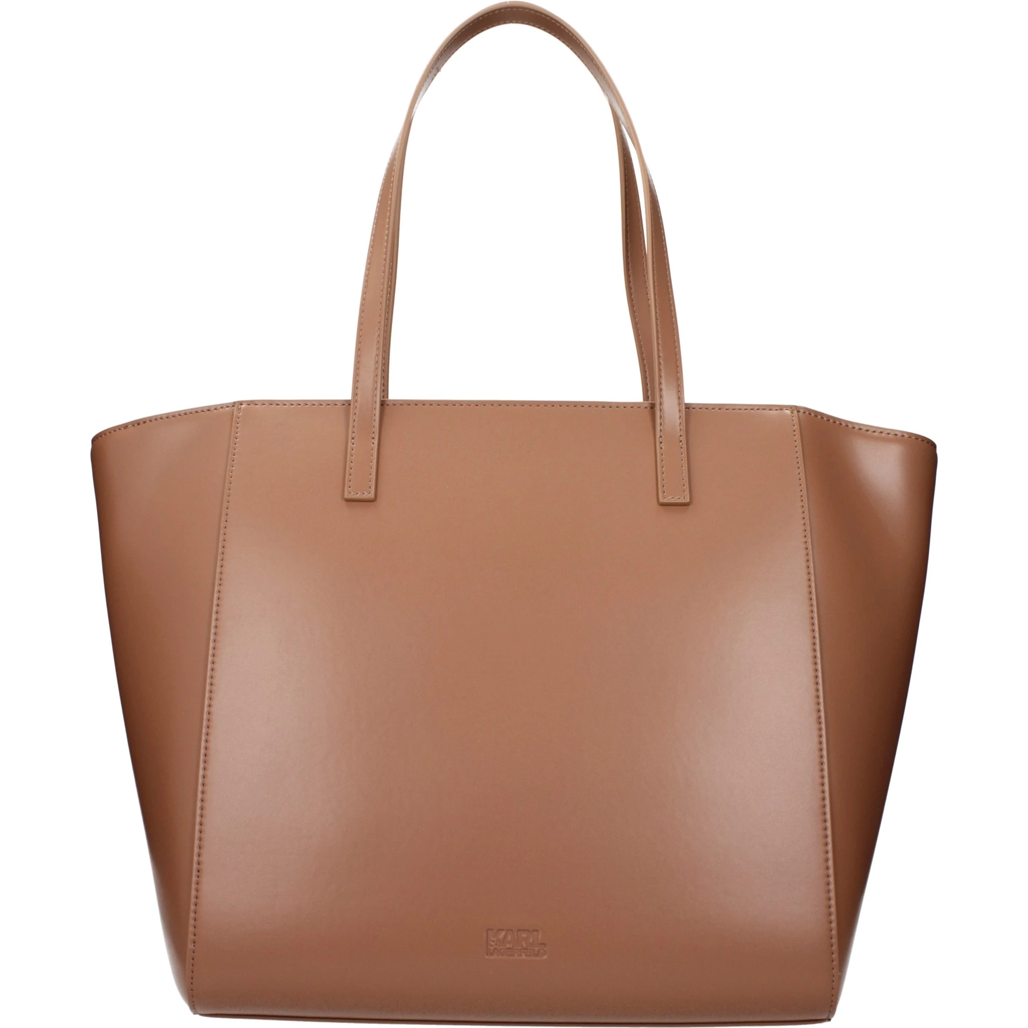 Brown Polyethylene Shoulder Bag